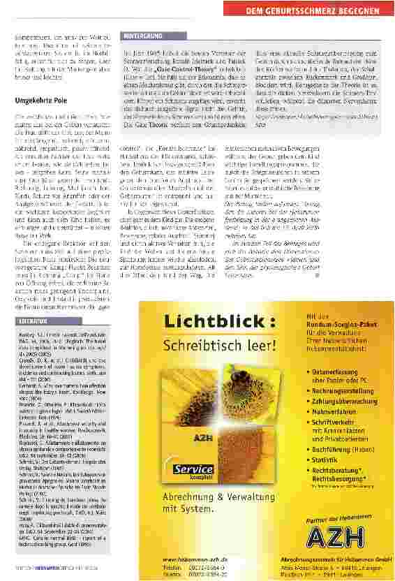 Vorschauseite 4: Zwischen physiologischer und pharmakologischer Analgesie
