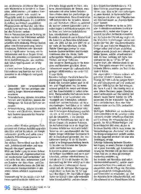 Vorschauseite 2: Bericht über das 1. Dreiländer-Symposium „Hygiene und Infektionsprävention, 06.03. bis 07.03.2008, Graf-Zeppelin-Haus Friedrichshafen