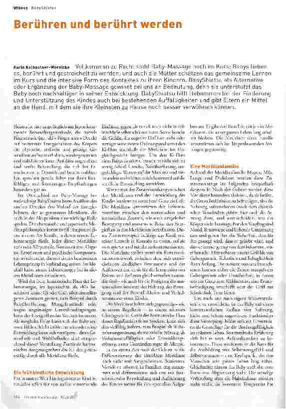 Vorschauseite 1: Berühren und berührt werden