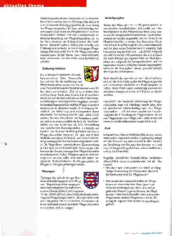 Vorschauseite 5: Pflegestützpunkte - was machen die Länder?