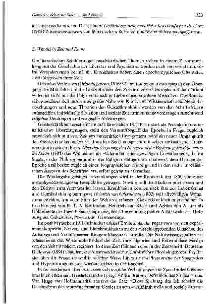 Vorschauseite 3: Geisteskrankheit im Medium der Literatur