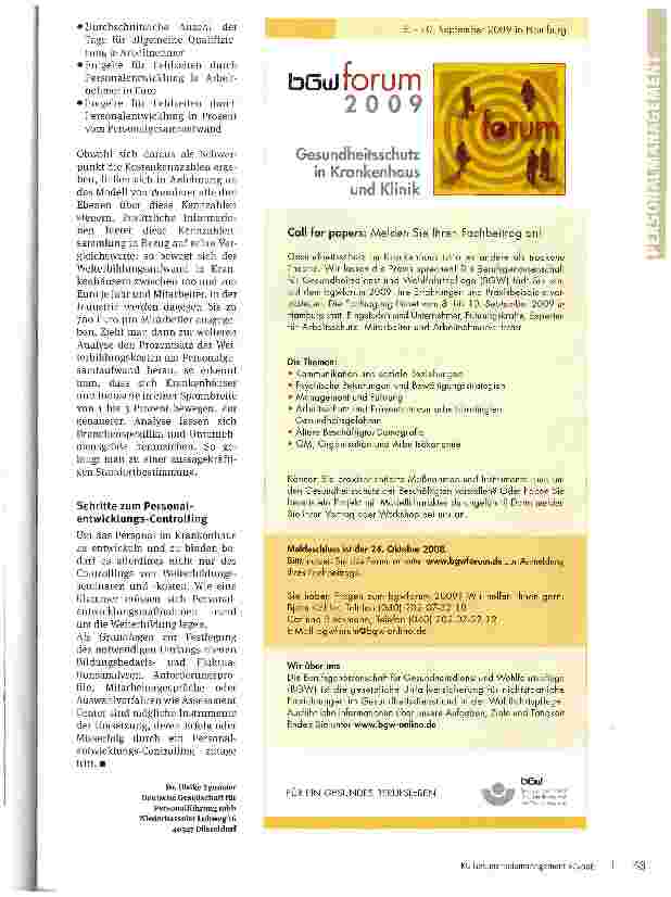 Vorschauseite 3: Kosten und Effizienz der BildungVom BildungscontroUingzum PersonalentwickLungs-Controlling