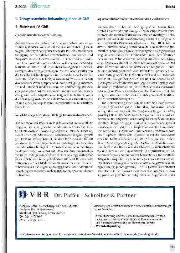 Vorschauseite 2: Krankenhaus und ambulante Versorgung - steuerliche Hinweise gemeinnützige Krankenhausträger