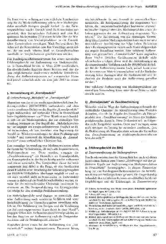 Vorschauseite 3: Die Wiederaufbereitung von Medizinprodukten in der Praxis