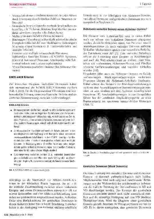 Vorschauseite 4: Dementielle Syndrome nach Schlaganfall
