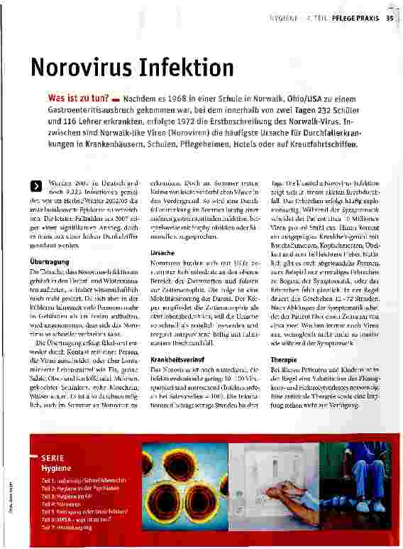 Vorschauseite 1: Norovirus Infektion