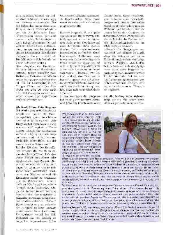 Vorschauseite 2: Multiple SkleroseKrankheit mit vielen Gesichtern