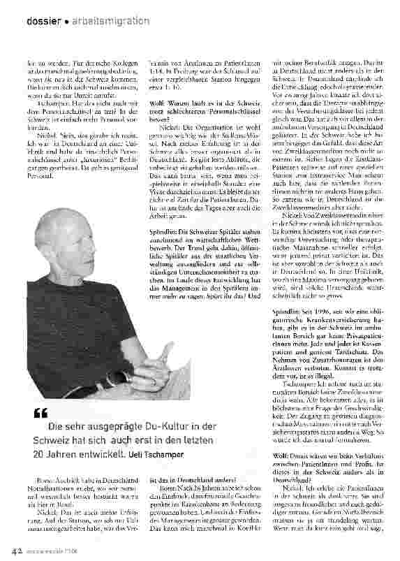 Vorschauseite 5: Bessere Arbeit, aber nicht bei allen beliebtWarum kommen so viele Deutsche in die Schweiz?