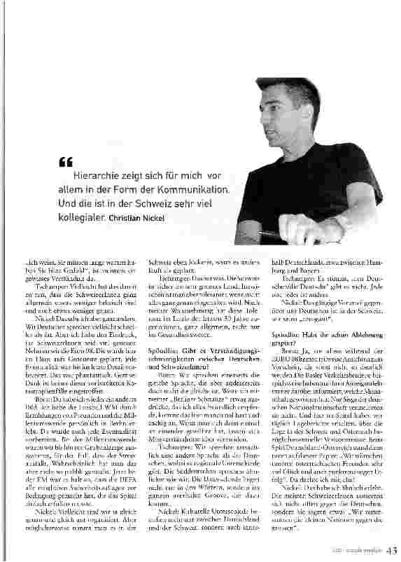Vorschauseite 6: Bessere Arbeit, aber nicht bei allen beliebtWarum kommen so viele Deutsche in die Schweiz?