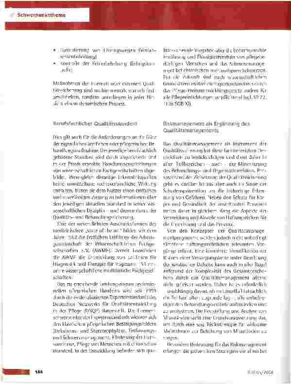 Vorschauseite 3: Qualitätssicherung und Haftpflichtmanagement - Aus Fehlern lernen