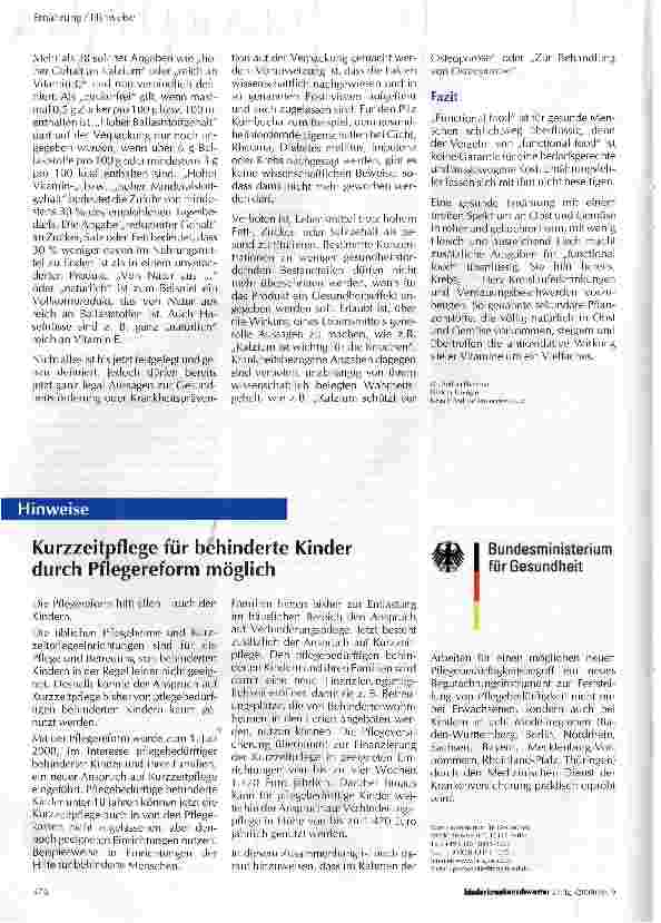 Vorschauseite 3: Wie gesund ist „functional food?