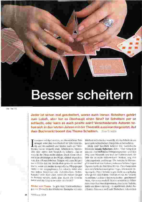 Vorschauseite 1: Besser scheitern