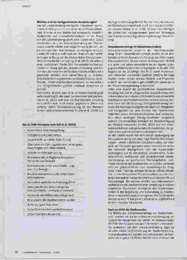 Vorschauseite 3: Welchen Mehrwert bringt simulationsbasiertes Lernen für die praktische Hebammentätigkeit?