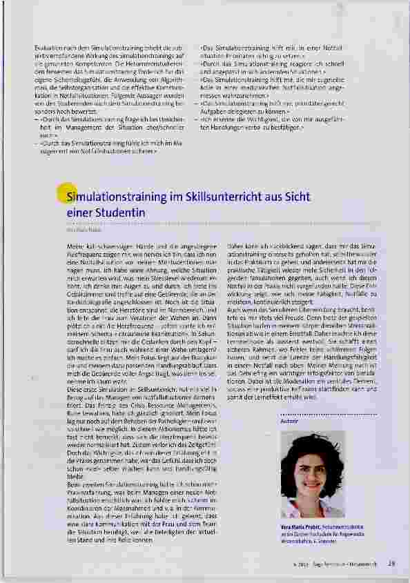 Vorschauseite 4: Welchen Mehrwert bringt simulationsbasiertes Lernen für die praktische Hebammentätigkeit?
