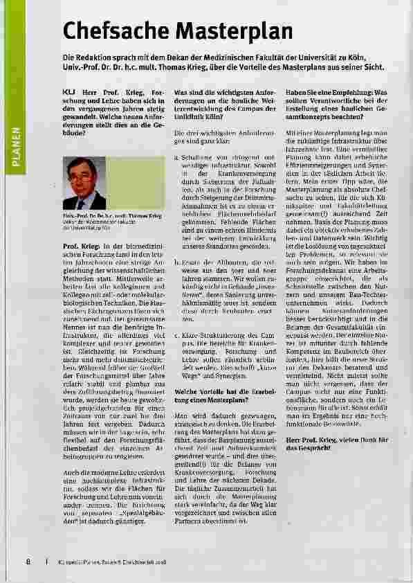 Vorschauseite 1: Chefsache Masterplan
