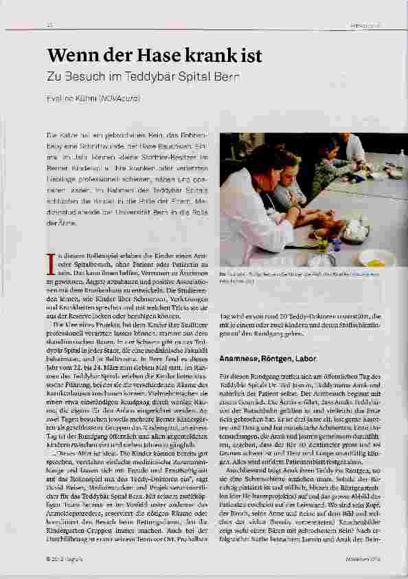 Vorschauseite 1: Wenn der Hase krank ist