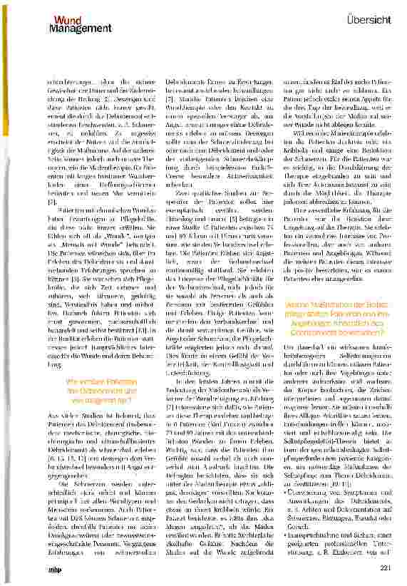 Vorschauseite 2: Pflegerische Perspektiven des Debridements