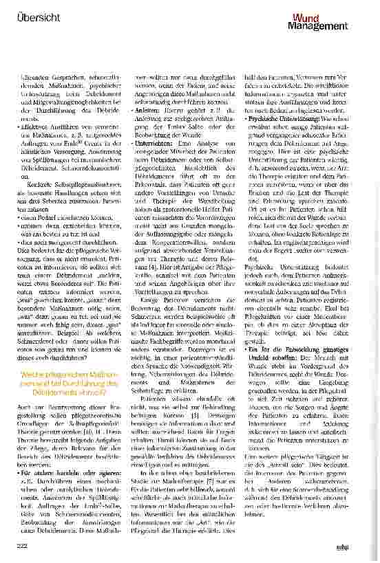Vorschauseite 3: Pflegerische Perspektiven des Debridements
