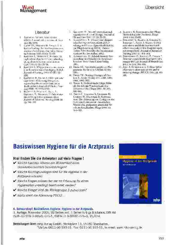 Vorschauseite 4: Pflegerische Perspektiven des Debridements