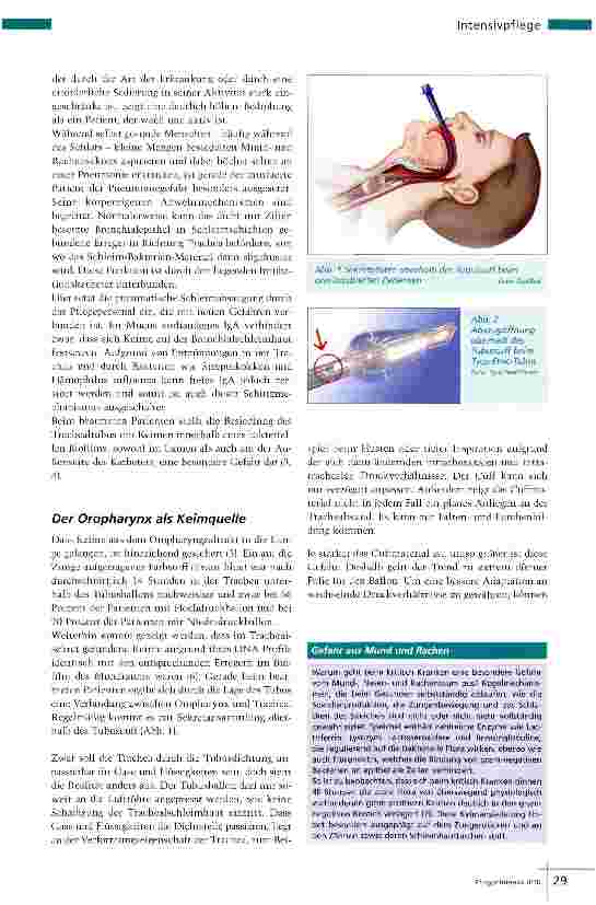Vorschauseite 2: Prävention Mundpflege als Pneumonieprophylaxe?