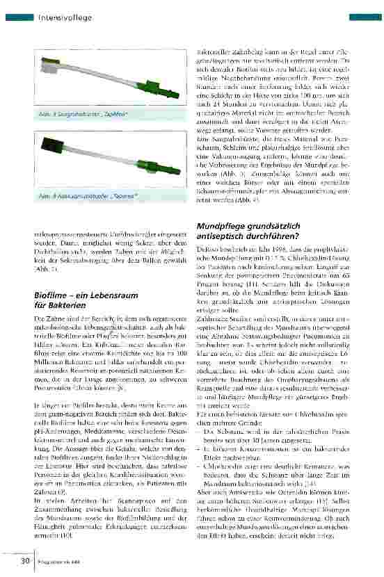 Vorschauseite 3: Prävention Mundpflege als Pneumonieprophylaxe?