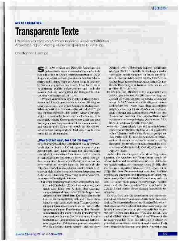 Vorschauseite 1: AUS DER REDAKTION Transparente Texte