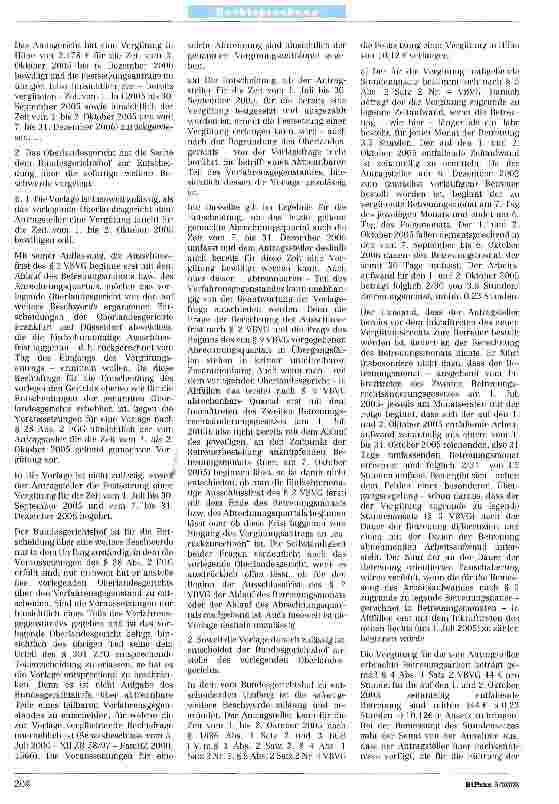 Vorschauseite 2: Zur Betreuervergütung BGB § 1836 Abs. 1; VBVG § 1 Abs. 2,§§ 2, 4, 5