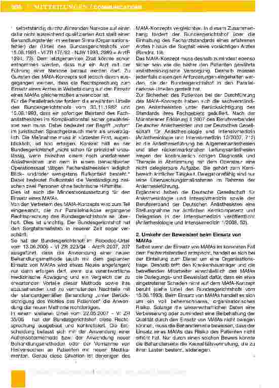 Vorschauseite 6: Delegation ärztlicher Tätigkeiten auf nichtärztliches Personal