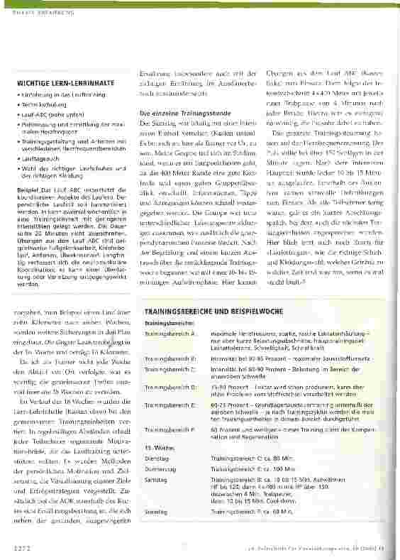 Vorschauseite 3: Von 0 auf 21Halbmarathon als Gesundheitsziel in der Physiotherapie