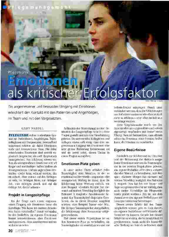 Vorschauseite 1: Emotionen als kritischer Erblasfaktor
