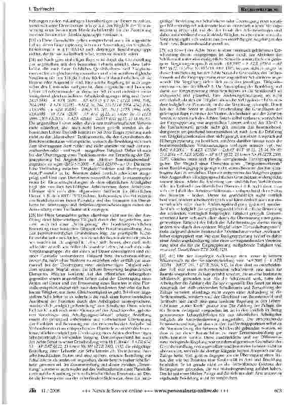 Vorschauseite 2: Lehrereingruppierung - Funkt Jonsstelle -Änderung der Schülerzahl