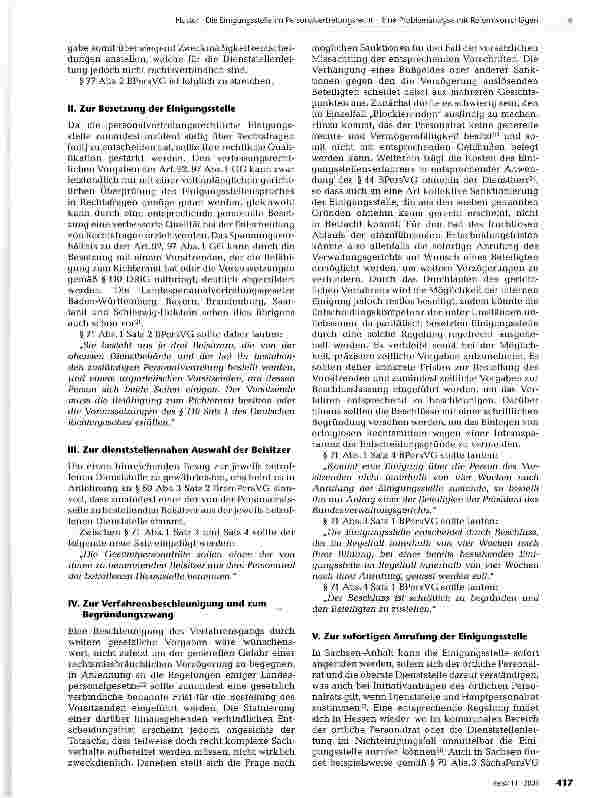 Vorschauseite 4: Die Einigungsstelle im Personalvertretungsrecht - Eine Problemanalyse mit Reformvorschlägen