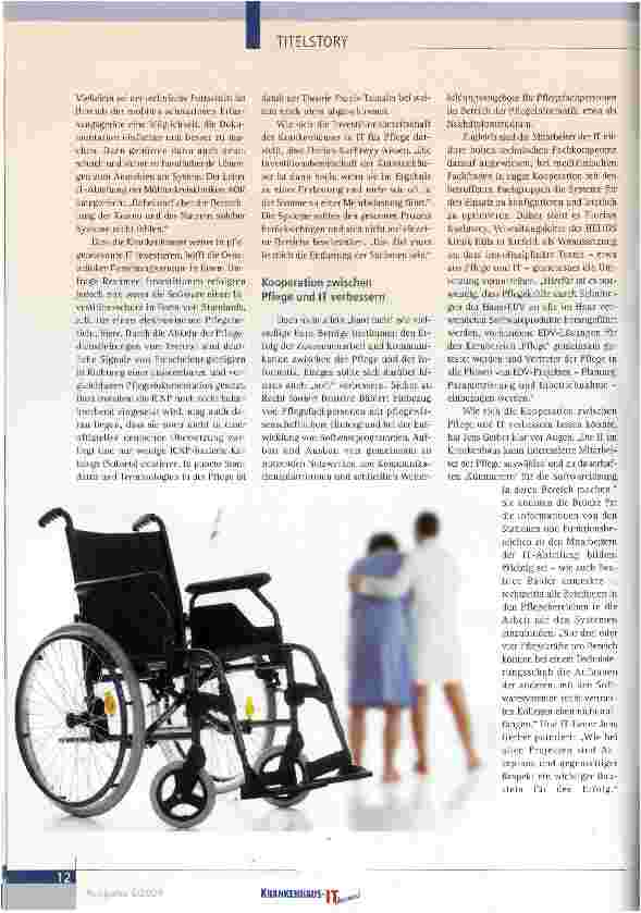 Vorschauseite 4: Brückenschlag zwischen IT und Pflege: Bauarbeiten noch im Gang