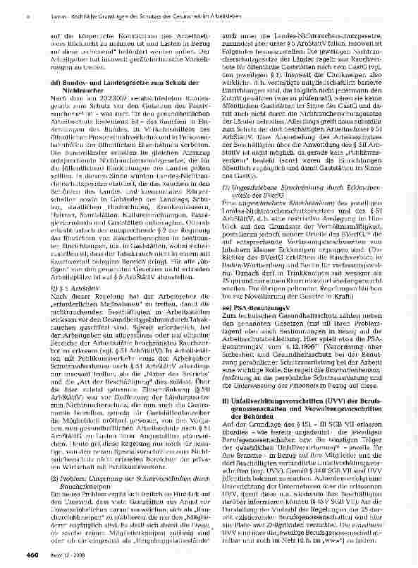 Vorschauseite 6: Rechtliche Grundlagen des Schutzes der Gesundheit im Arbeitsleben
