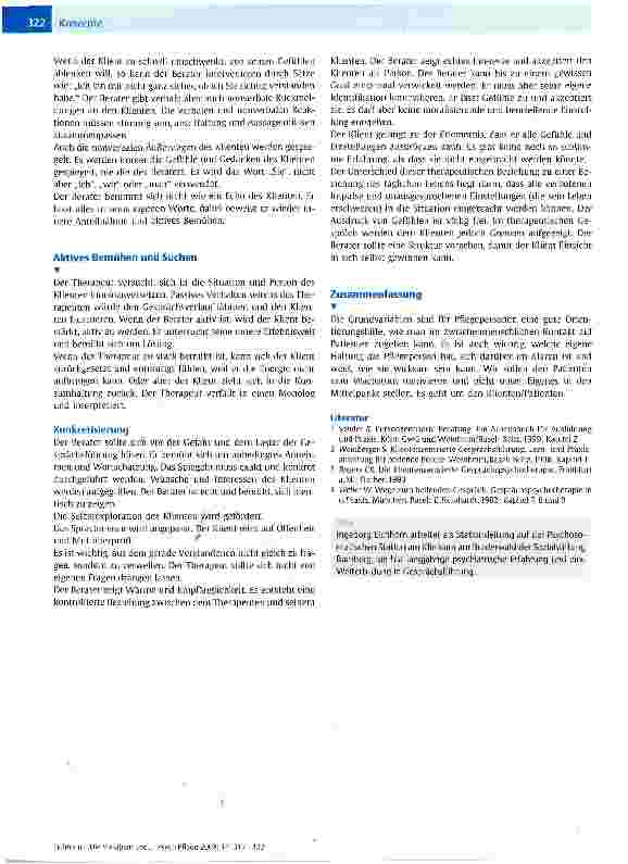 Vorschauseite 6: Die Variablen und die Rolle der Beraterin -eine kleine Einführung in die Gesprächsführung