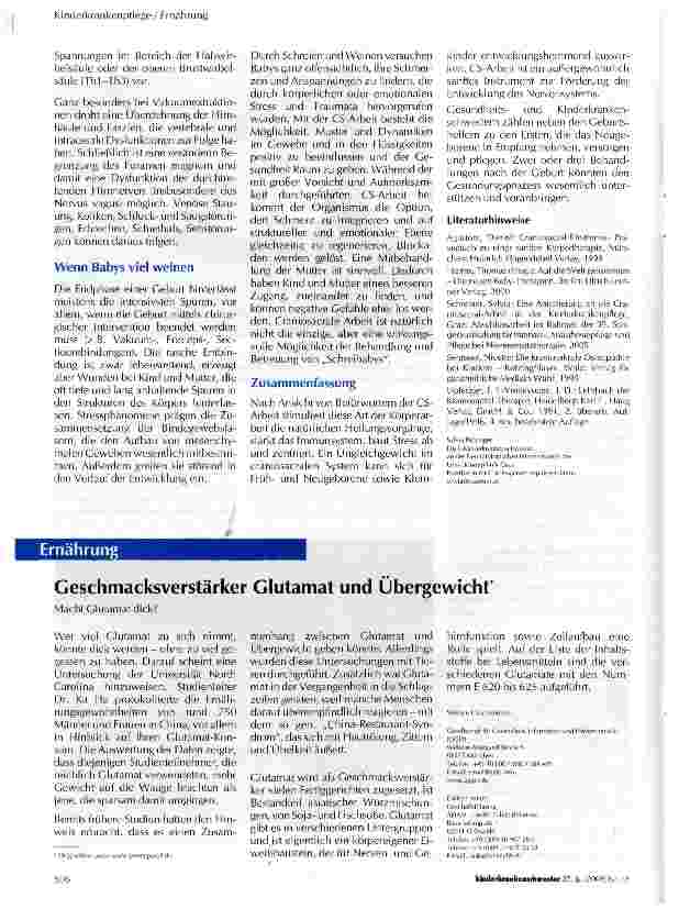 Vorschauseite 3: Eine Annäherung an die Craniosacral-Arbeit in der Kinderkrankenpflege