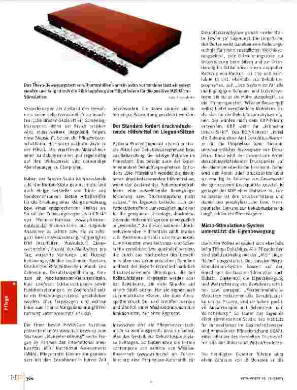 Vorschauseite 2: Druck nehmen, Bewohner entlasten