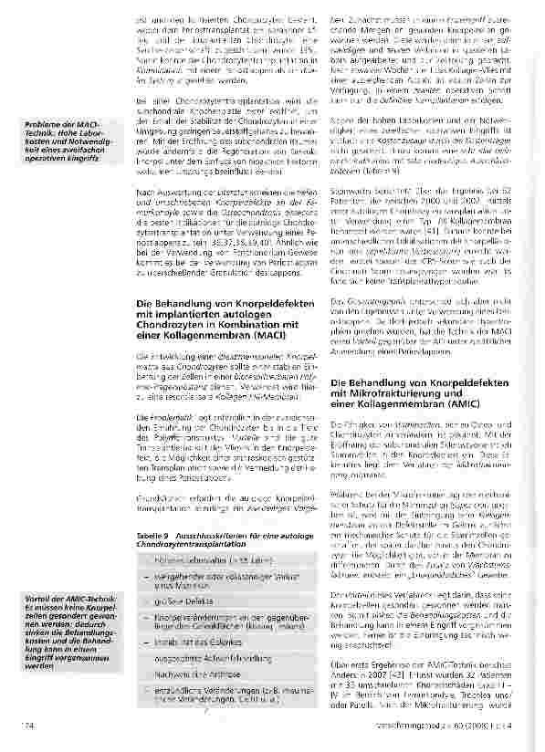 Vorschauseite 5: Die Behandlung von Knorpelschäden am Kniegelenk (II)