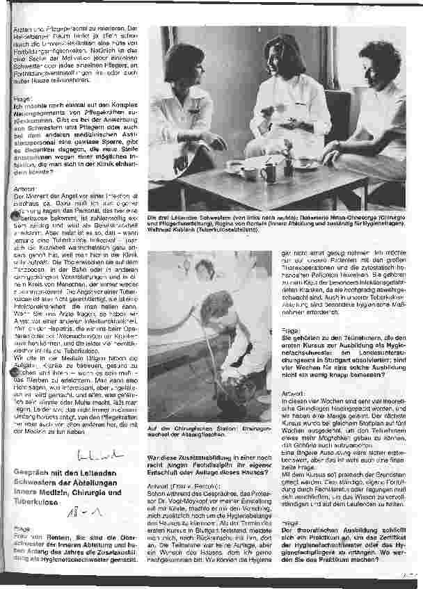 Vorschauseite 5: Die Thorax-chirurgische Spezialklinik Heidelberg-Rohrbach Die Entwicklung der Klinik Gespräch mit Prof.Dr. Vogt-Moykopf