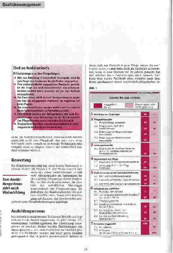 Vorschauseite 3: Punkt für Punkt zur Qualität Kennzahlensystem als Werkzeug zur Selbsteinschätzung