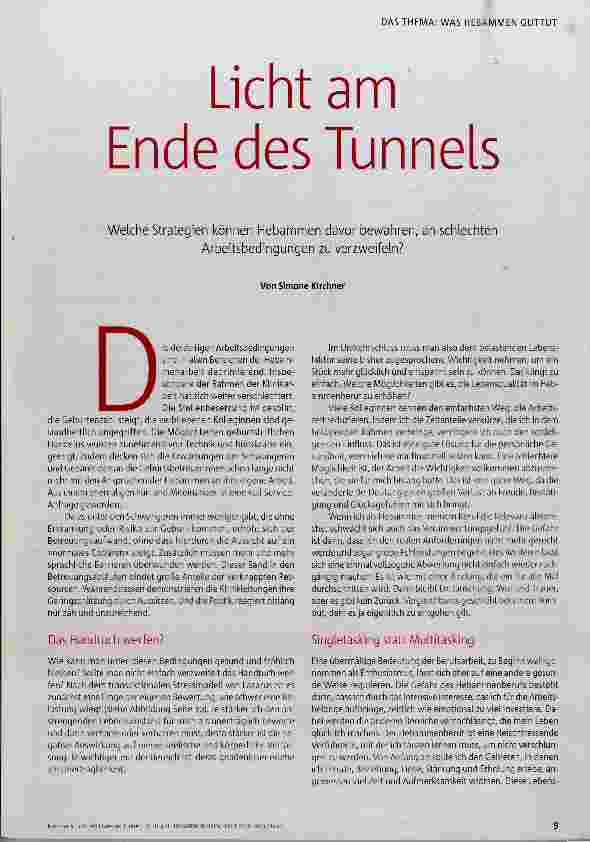 Vorschauseite 2: Licht am Ende des Tunnels