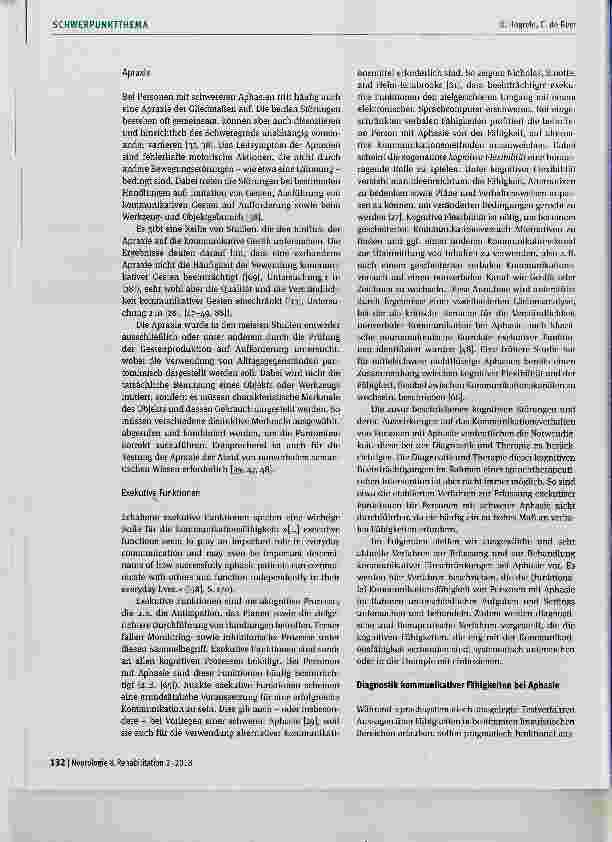 Vorschauseite 3: Aktuelle Ansätze zur Diagnostik und Therapie kommunikativer Fähigkeiten bei Personen mit Aphasie