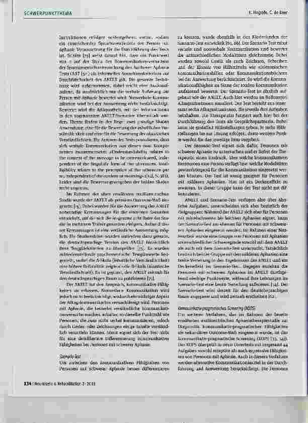 Vorschauseite 5: Aktuelle Ansätze zur Diagnostik und Therapie kommunikativer Fähigkeiten bei Personen mit Aphasie