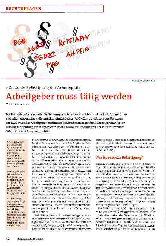Vorschauseite 1: Arbeitgeber muss tätig werden
