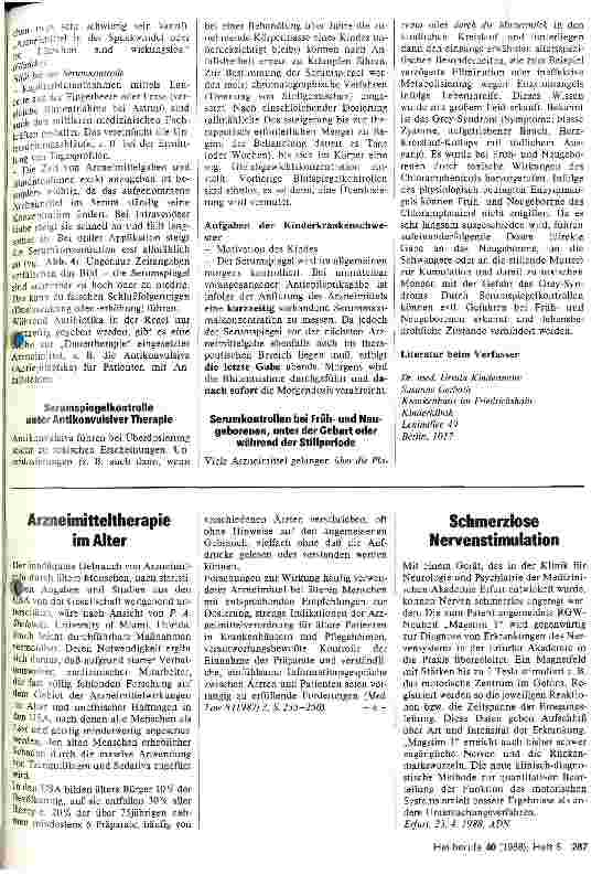 Vorschauseite 3: Wissenschaftlich-rationelle Arzneimitteltherapie im Kindesalter durch Serumkontrolle /// Überblick für Kinderkrankenschwestern