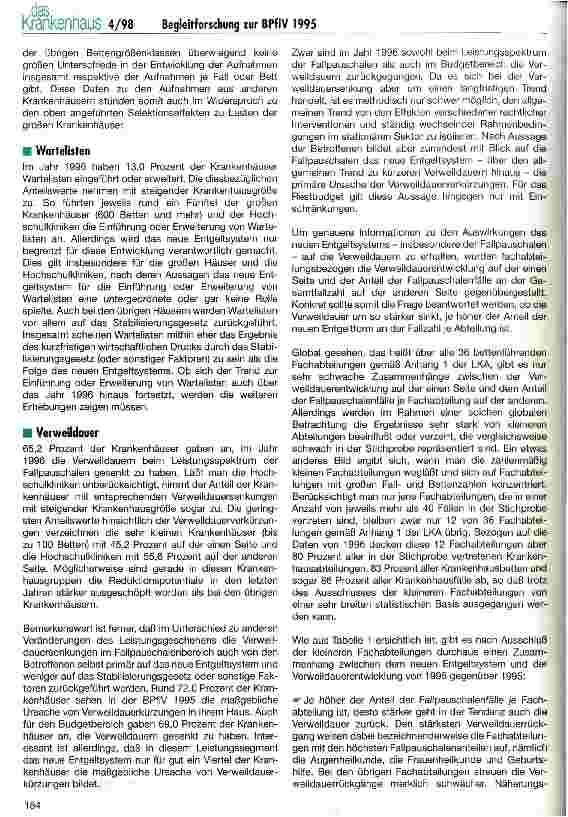 Vorschauseite 4: Auswirkungen des neuen Entgeltsystems auf das Leistungsgeschehen in der stationären Versorgung