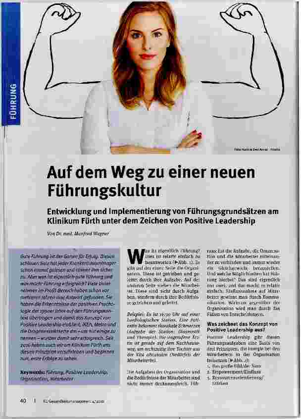 Vorschauseite 1: Auf dem Weg zu einer neuen Führungskultur