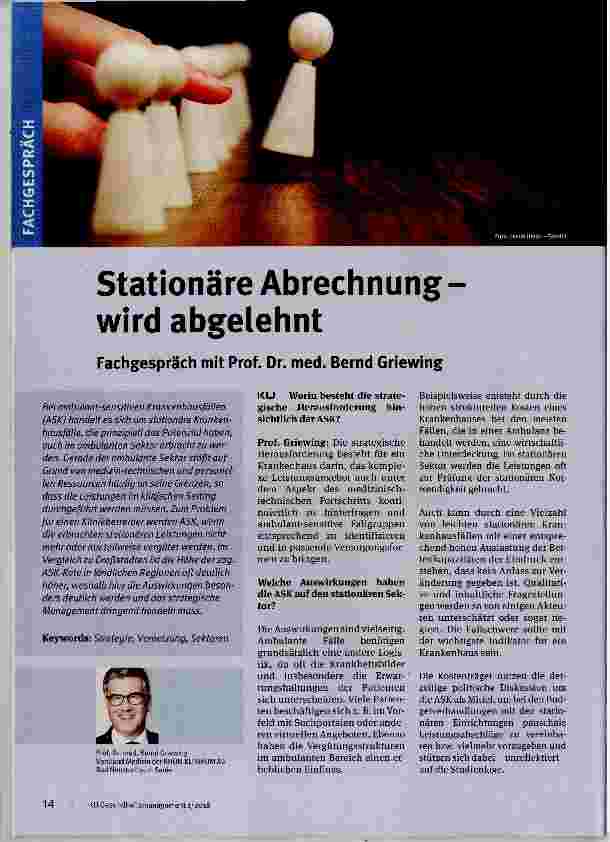 Vorschauseite 1: Stationäre Abrechnung wird abgelehnt