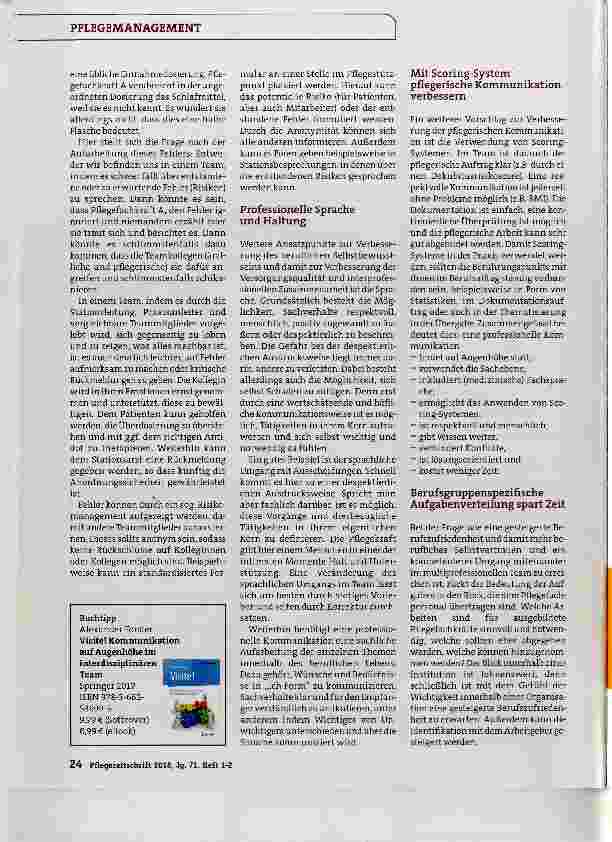 Vorschauseite 3: Visite ein komplexes Bild der Interprofessionalität