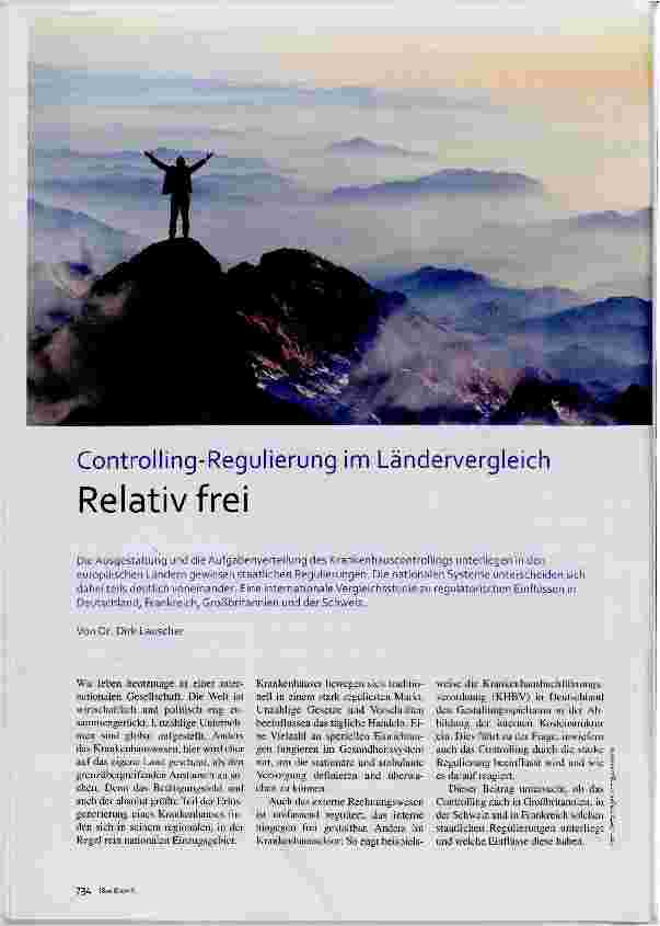 Vorschauseite 1: Controlling-Regulierung im Ländervergleich Relativ frei
